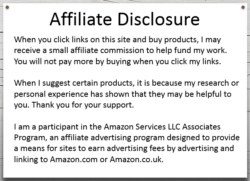 Affiliate disclosure