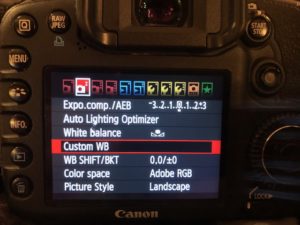canon white balance setting
